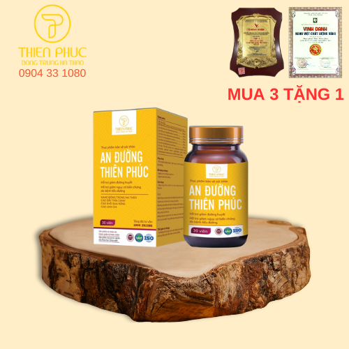 Viên uống An Đường Thiên Phúc – hỗ trợ giảm đường huyết, an toàn cho người tiểu đường