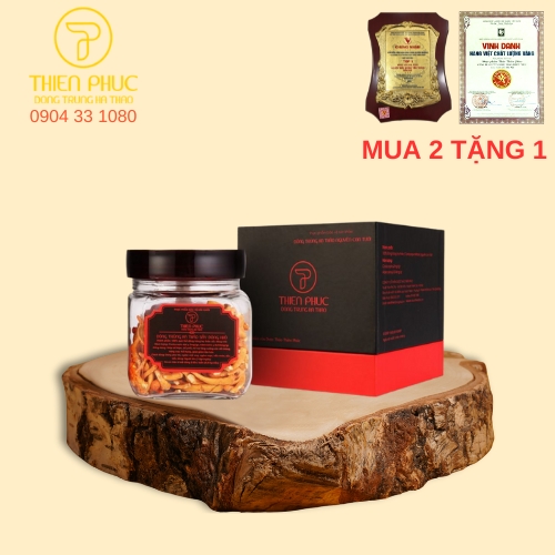 Đông Trùng Hạ Thảo Quả Thể Khô Sấy Lạnh 30g Thiên Phúc hỗ trợ sức khỏe, bổ thận, tăng cường đề kháng