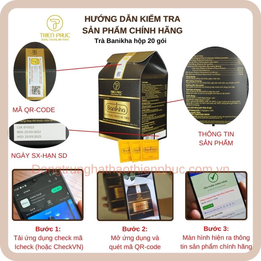 Cách kiểm tra sản phẩm trà banikha chính hãng
