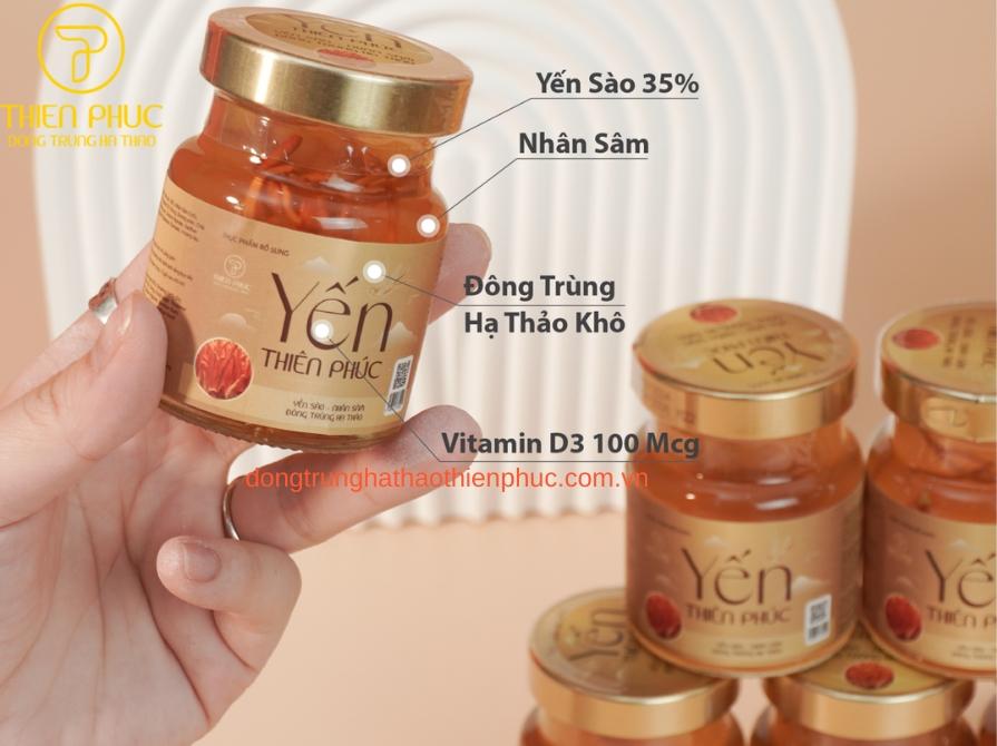 Thành phần dinh dưỡng bên trong 1 hũ yến