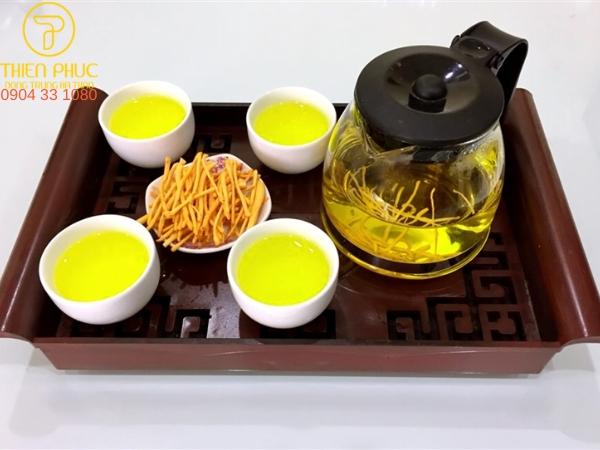 Đông trùng hạ thảo hãm nước như trà